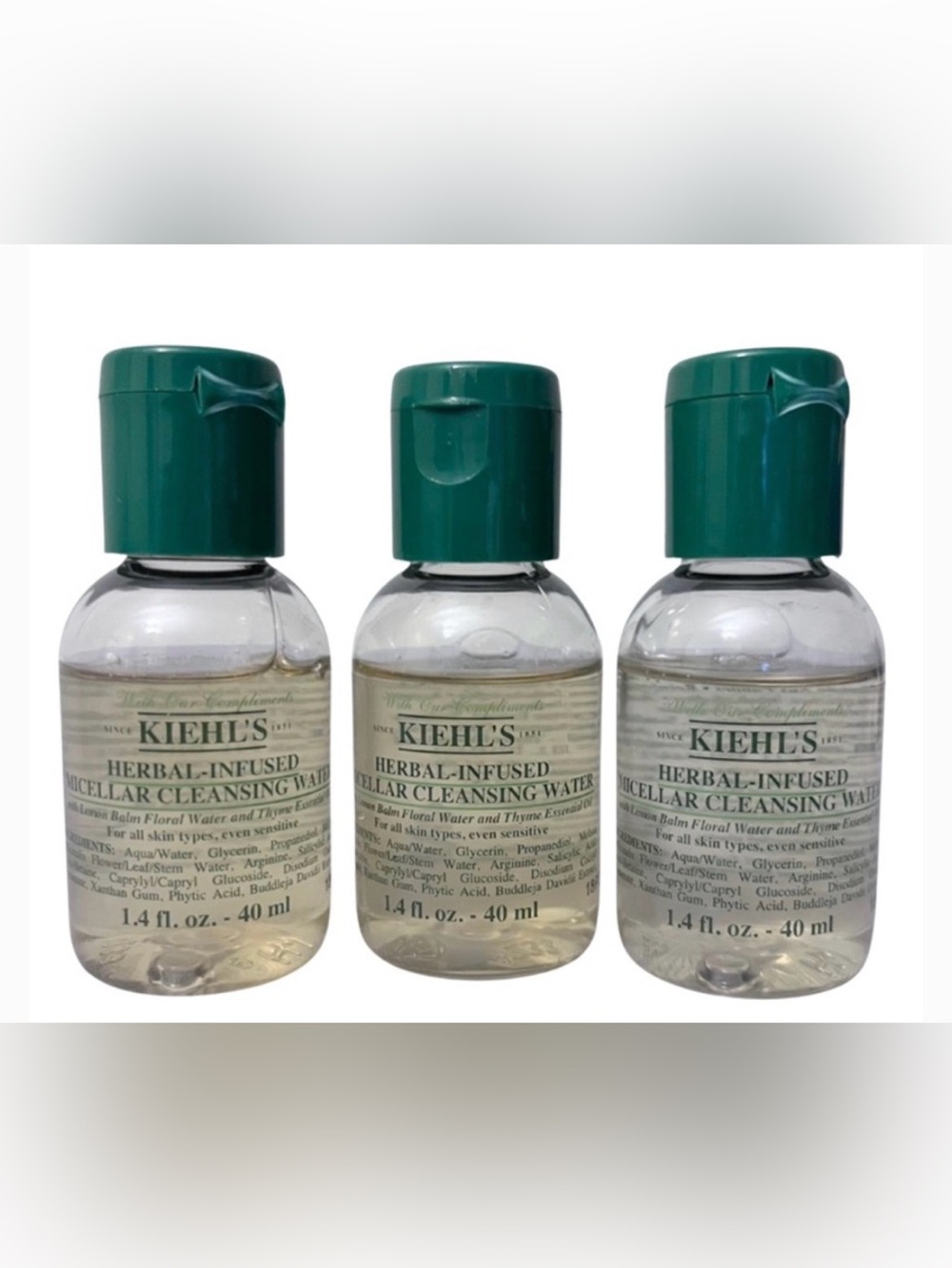 Kiehl's Herbal-Infused Micellar Cleansing Water - Dark Green Cap